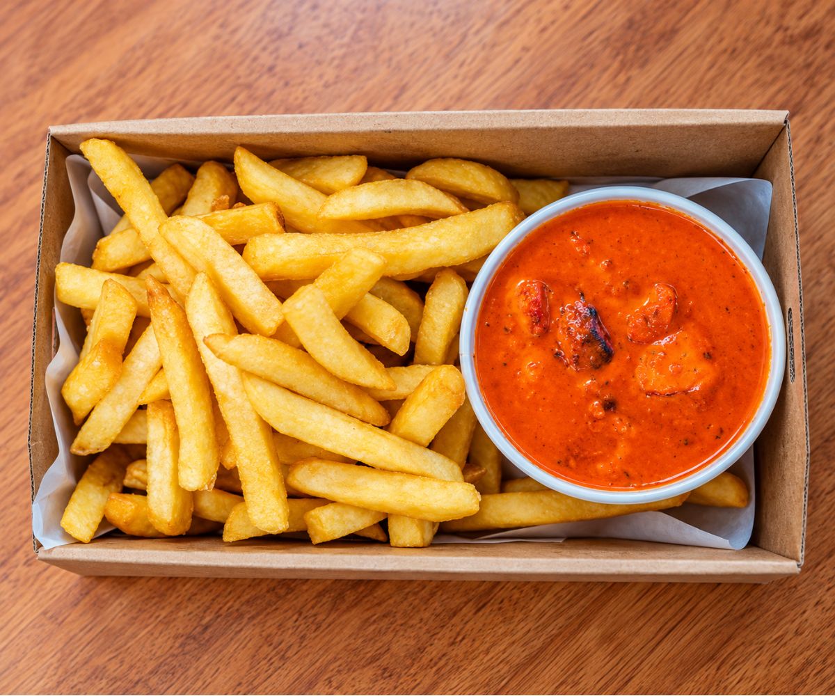 Jumbo Loaded Butter Chicken Fries